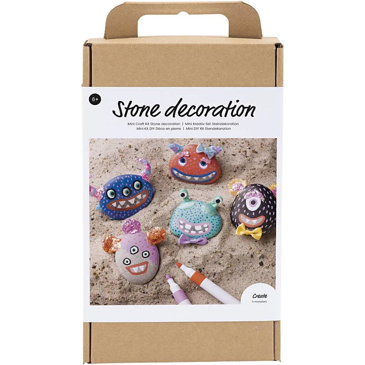 Pebble Decorating Craft Kit for Kids | Pebbles, Pens & Clay | Complete Boxed Set