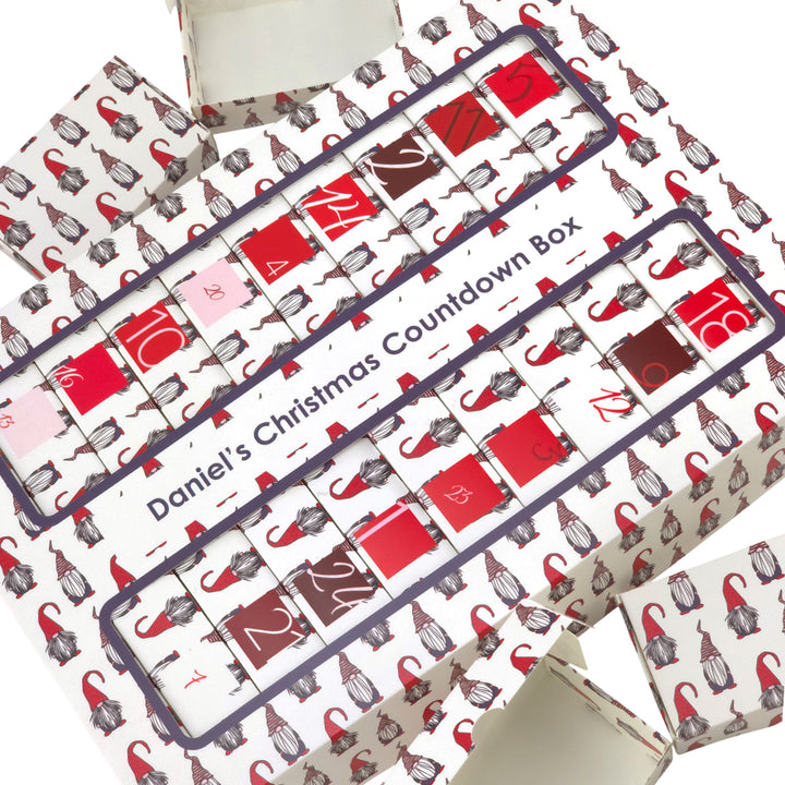 Personalised Advent Calendar Kit | 25 Soap Boxes & Outer Box | Nordic Gonk