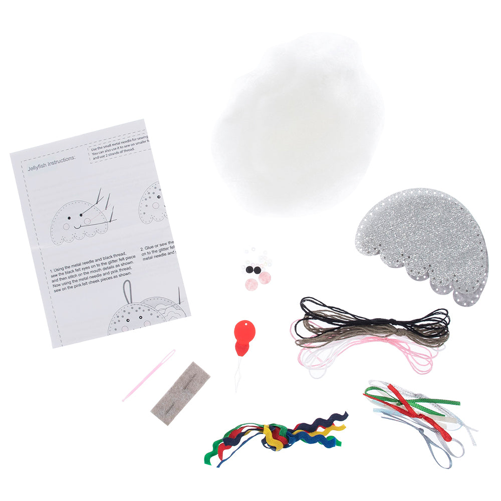 Jellyfish Decoration | Mini Felt Sewing Kit | Complete Craft Kit