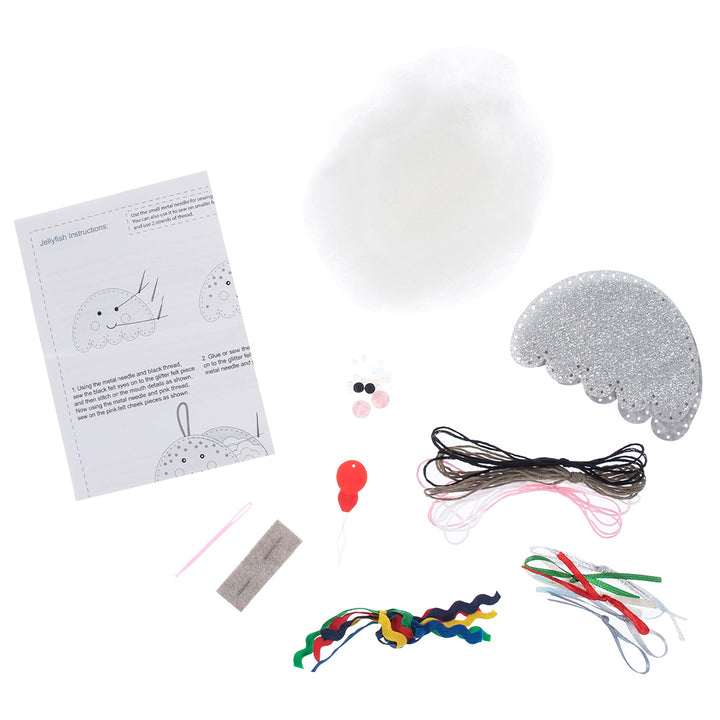 Jellyfish Decoration | Mini Felt Sewing Kit | Complete Craft Kit