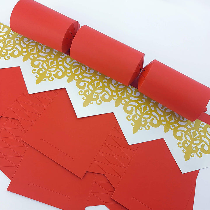 Rich Red | Premium Cracker Making DIY Craft Kits | Make Your Own | Eco Recyclable