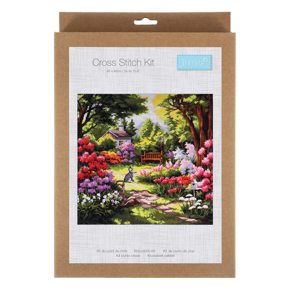 Gorgeous Country Garden | Large Counted Cross Stitch Kit | 50x50cm