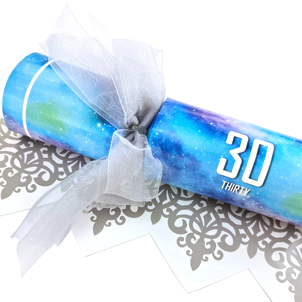 Galaxy - 30th Birthday | Bowtastic Large Cracker Kit | Makes 6 With Big Bows