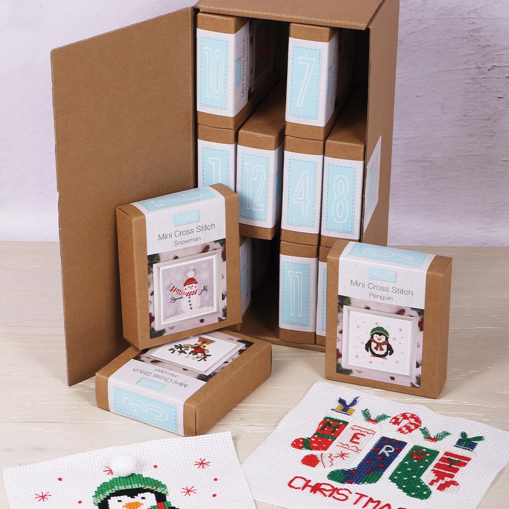 12 Days of Christmas Cross Stitch Kits | Filled Advent Calendar