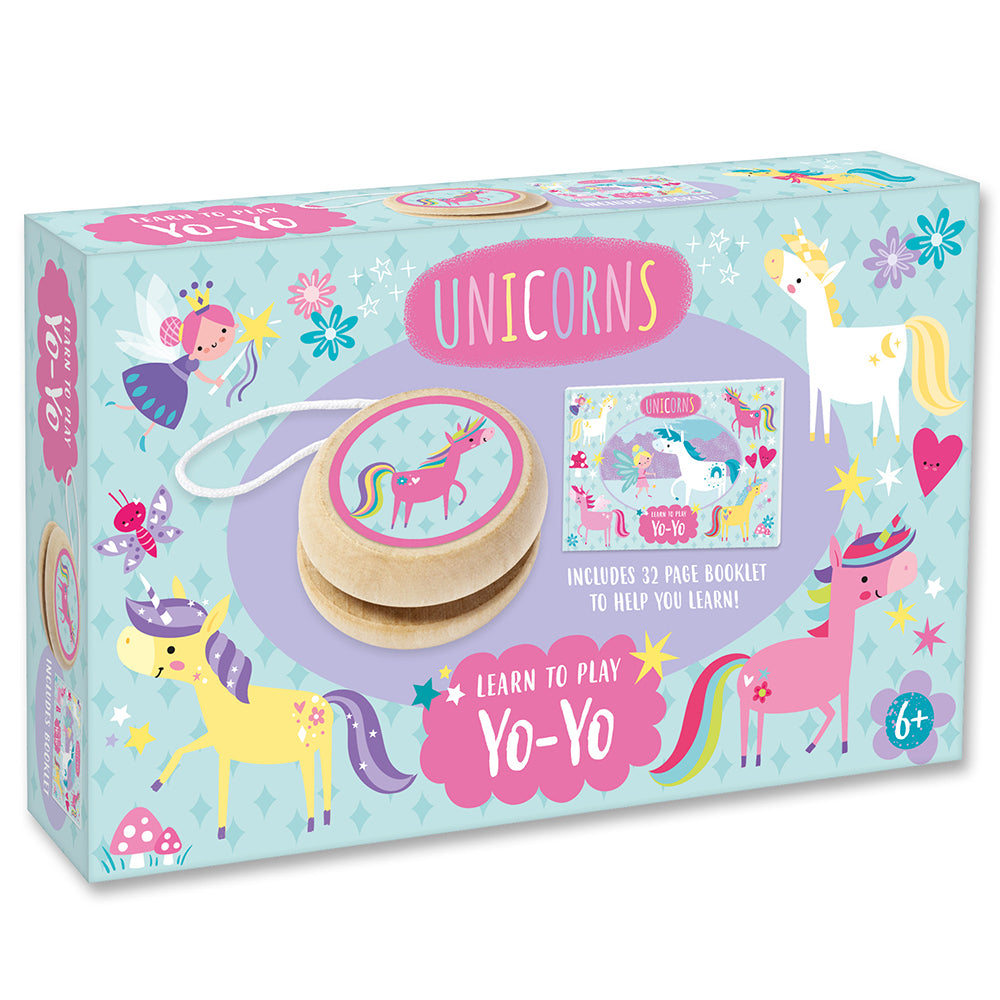 Unicorn Design | Learn to Play Yo-Yo | Book & Toy Gift Set