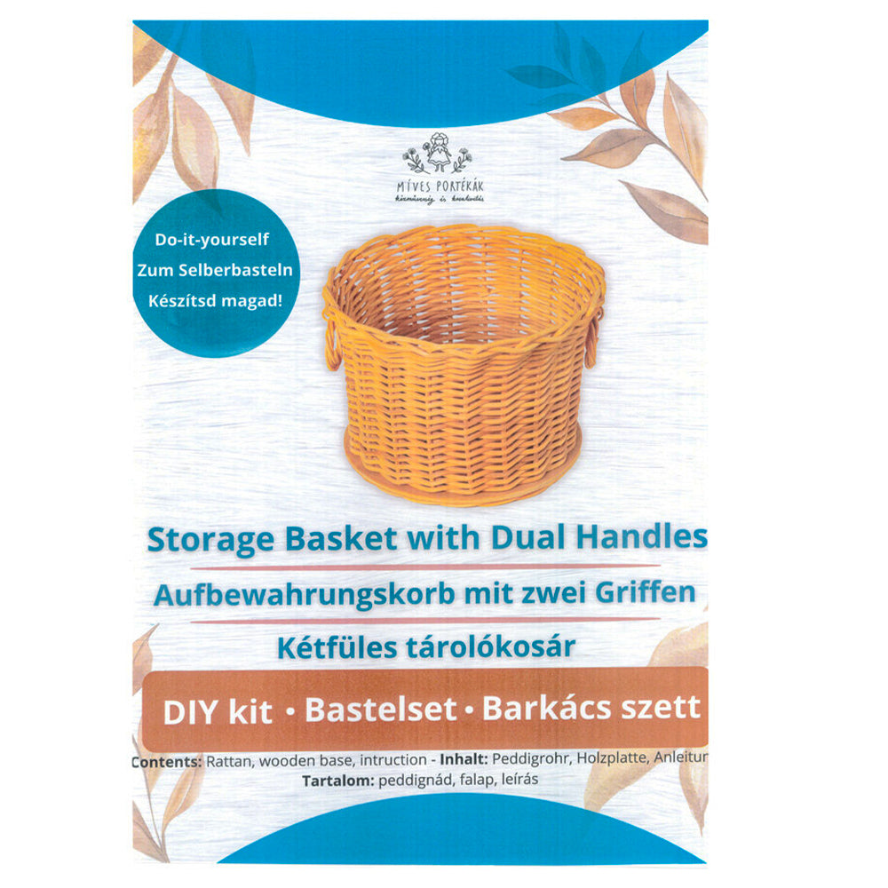 Twin Handle Storage Basket Making Kit | Rattan Basket Craft Kit