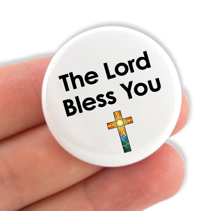 The Lord Bless You | 38mm Pin Badge | Little Faith Gift | Cracker Filler