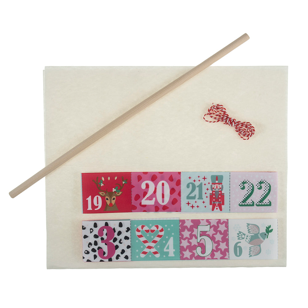 Pastels | Make Your Own Hanging Fabric Advent Calendar | Craft Kit