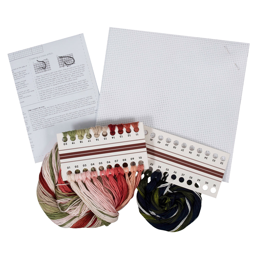 Bird Blossom | William Morris Style | Complete Cross Stitch Kit | 42x30cm