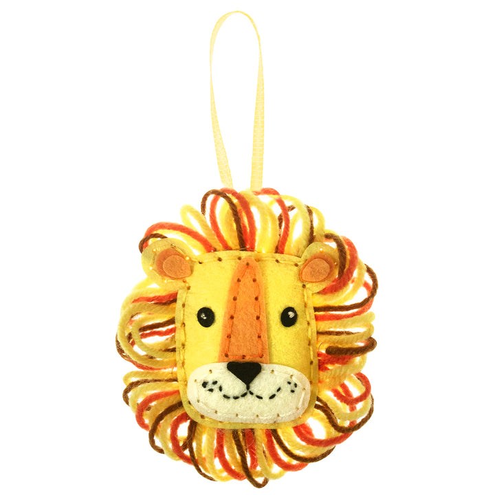 Lion Decoration | Mini Felt Sewing Kit | Complete Craft Kit