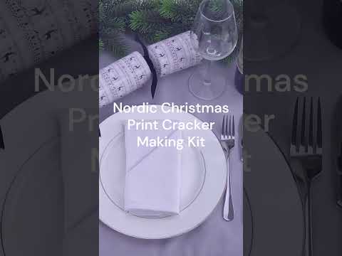 Nordic Christmas Print | Cracker Making Craft Kit | Make &amp; Fill Your Own