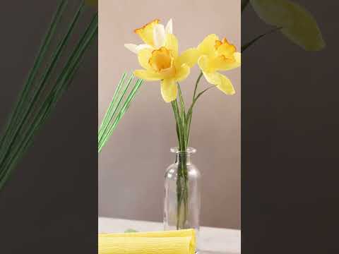 Crepe Paper Flower Arrangement Craft Kit | Cherry Blossom Paper Flower Making