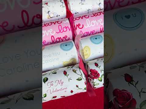 Red Polka Hearts | Cracker Making Craft Kit | Make &amp; Fill Your Own