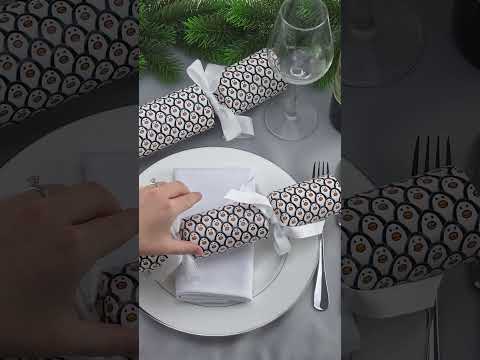 Just Penguins! | Eco Christmas Cracker Making Craft Kit | Make &amp; Fill Your Own