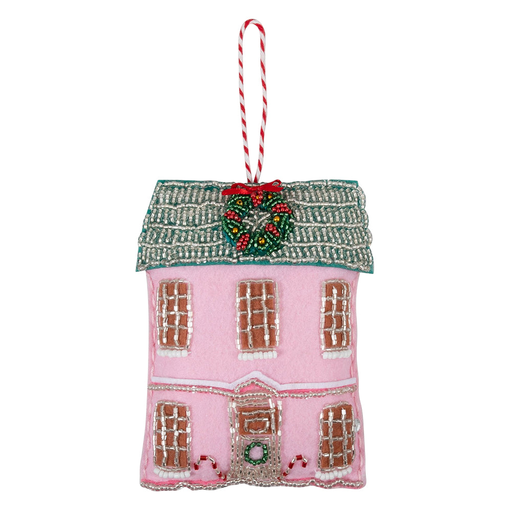 Home at Christmas | Felt & Bead Sewing Kit | Hanging Ornament | Craft Kit