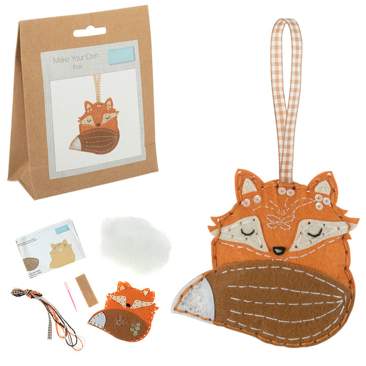 Make Your Own Fox Mini Sewing Craft Kit | Hanging Ornament