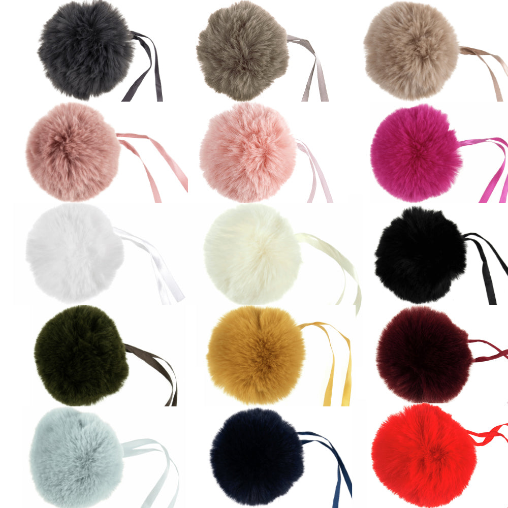 Faux Fur Pom Pom | Gift Wrap, Home Decor & Crafts | 6cm or 11cm