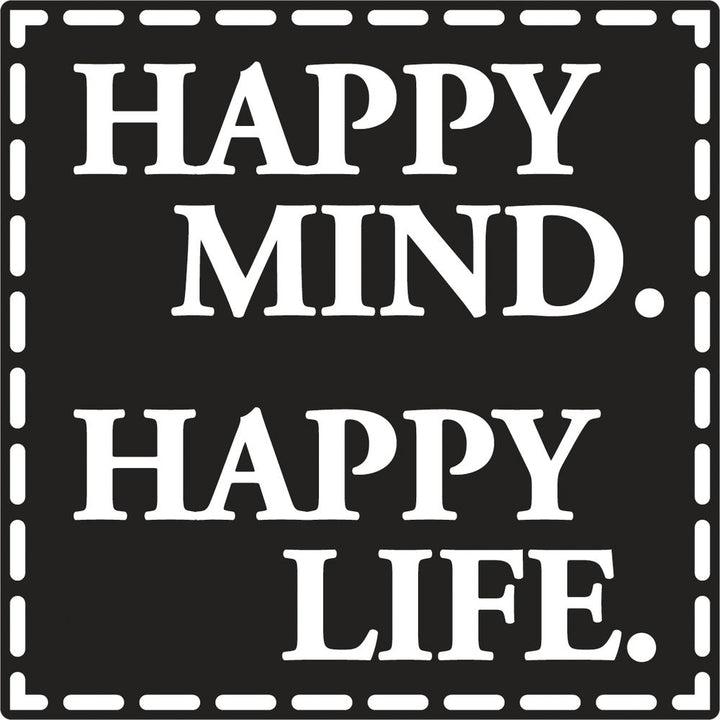 Motif for Soap Casting - Happy Mind Happy Life