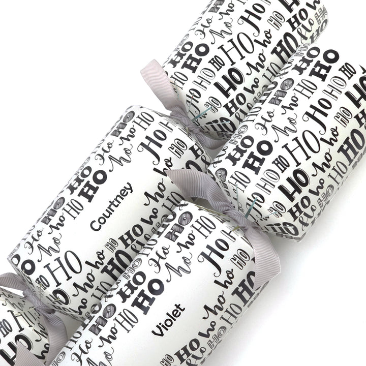 Personalised Cracker Making Craft Kit | Ho Ho Ho | Makes 4 or 6 Crackers