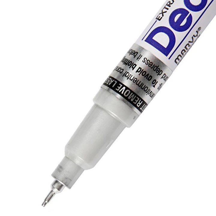Extra Fine Silver Multi-Surface Permanent Marker Pen for Handlettering