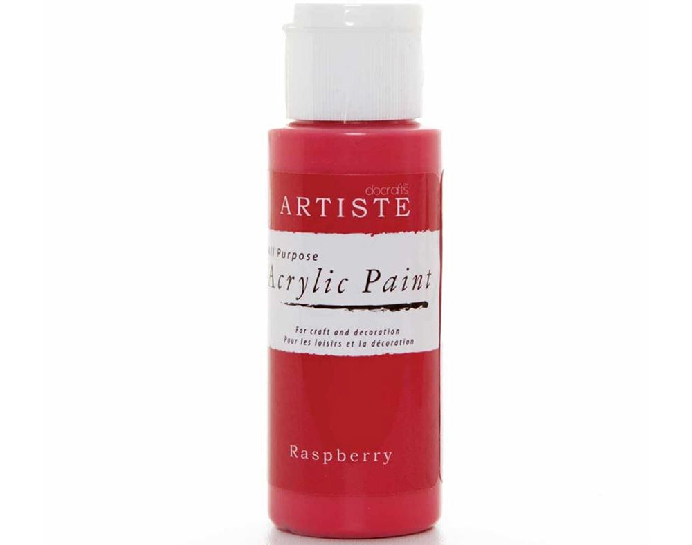 Raspberry Pink docrafts Artiste All Purpose Acrylic Craft Paint - 59ml