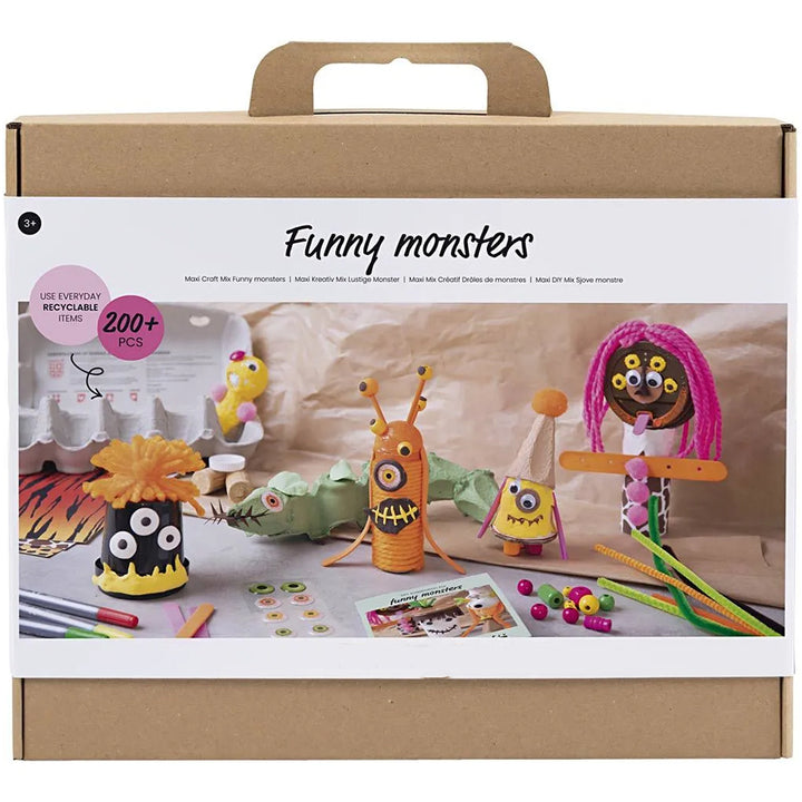 Funny Monsters | Modelling & Painting Craft Kit | Complete Boxed Set