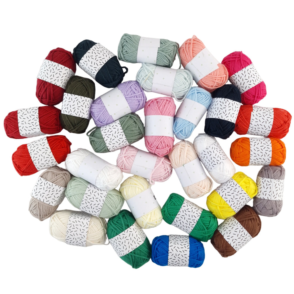 Mini Ball of 100% Cotton Wool | Cracker Filler Gift | Colour at Random