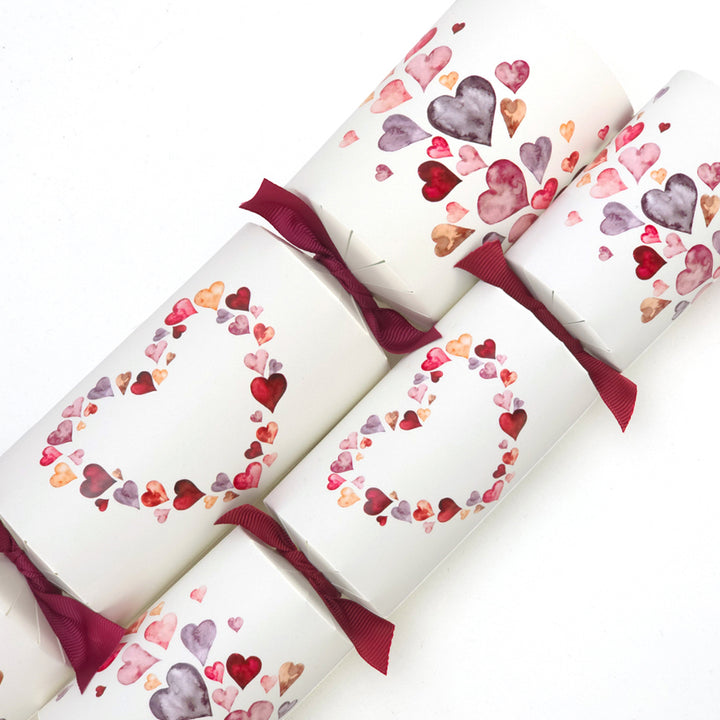Watercolour Hearts | Cracker Making Craft Kit | Make & Fill Your Own