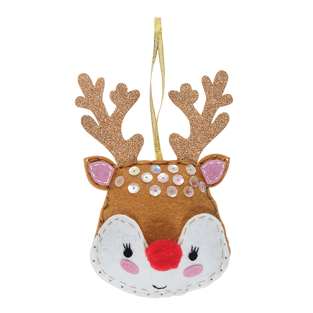 Make Your Own Christmas Reindeer Sewing Felt Kit