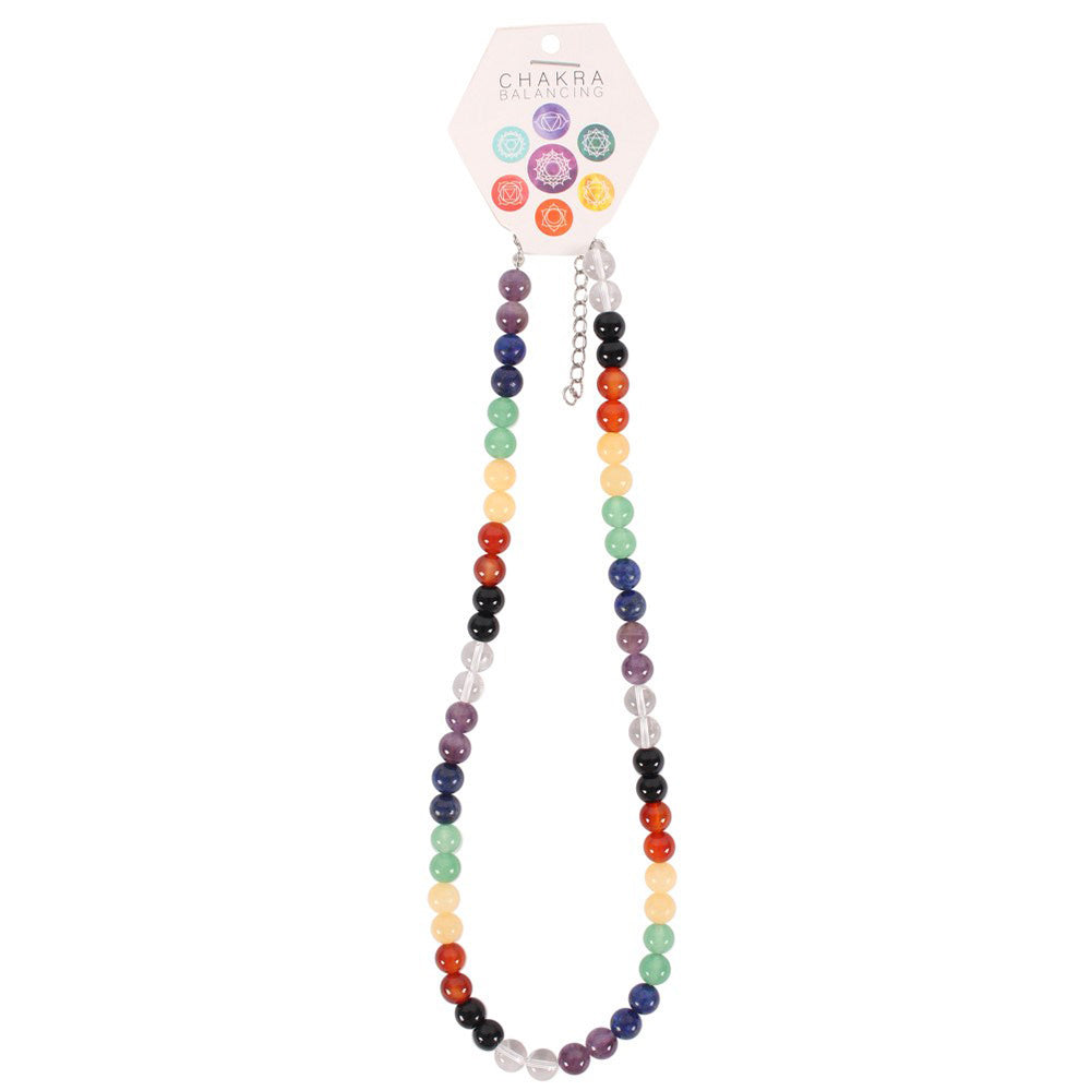 Smooth Chakra Bead Balancing Necklace | Mindfulness | Mini Gift | Cracker Filler