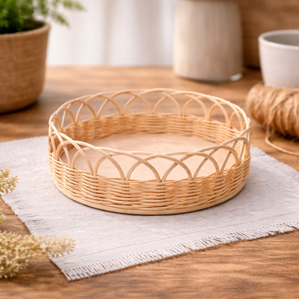 Basket Making Kit | Open Round Rattan Basket Craft Kit