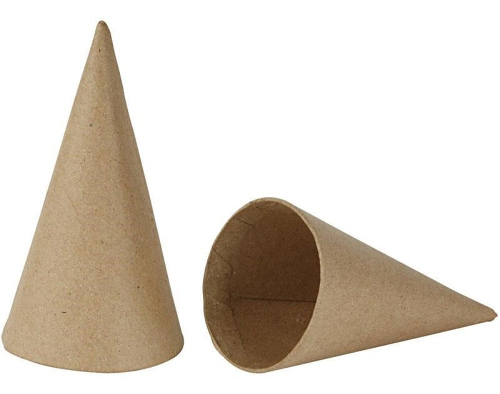 Paper Mache Cones to Decorate - Choice of Sizes | Papier Mache Shapes