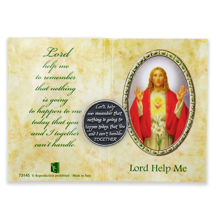 Christian Faith | Metal Pocket Token &amp; Prayer Card | Cracker Filler Gift