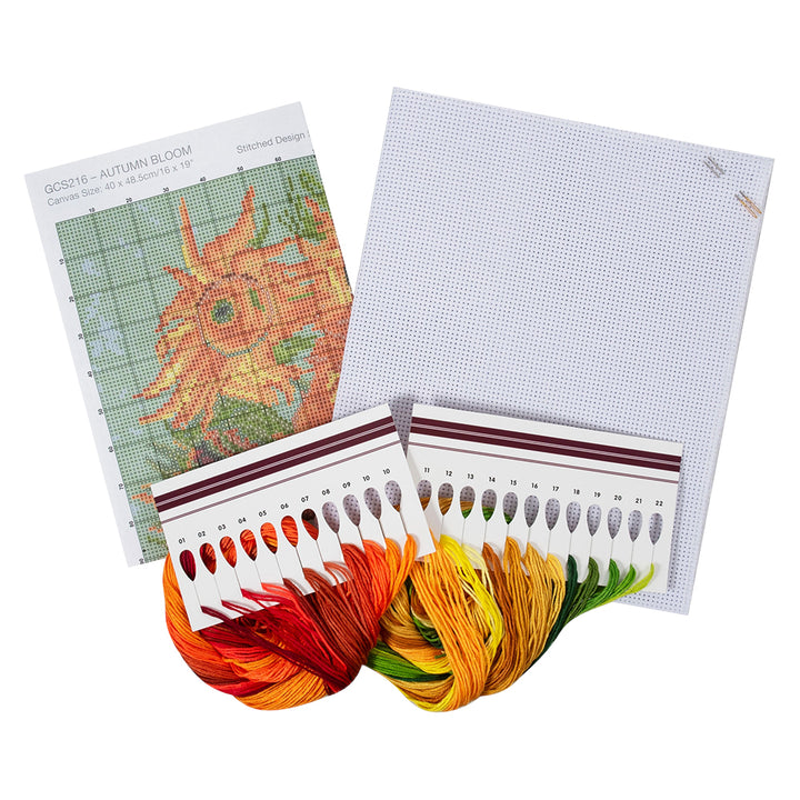 Van Gogh Autumnal Sunflowers | Complete Counted Cross Stitch Kit | 32x40cm