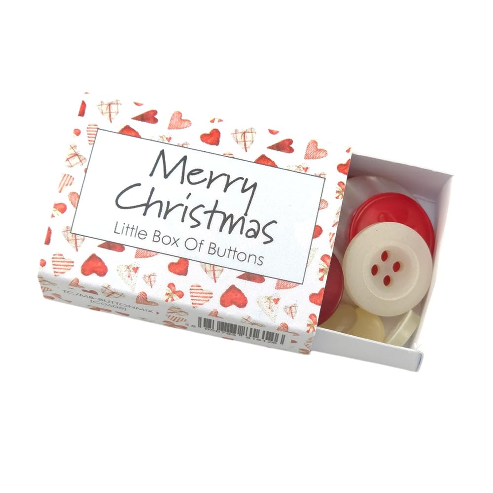 Scandi Hearts | Little Crafty Box of Buttons | Cracker Filler | Little Gift