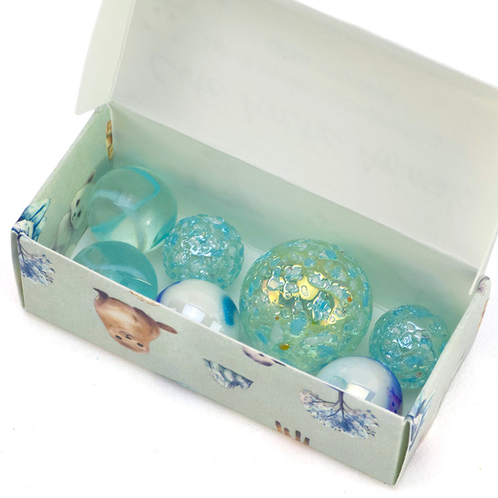 Cute Arctic Animals | Mini Box of Marbles for Kids | Cracker Filler | Party Bag Gift