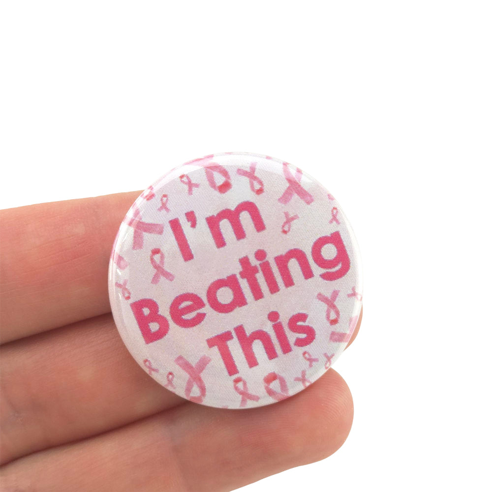 I'm Beating This | 38mm Button Pin Badge | Little Gift | Cracker Filler