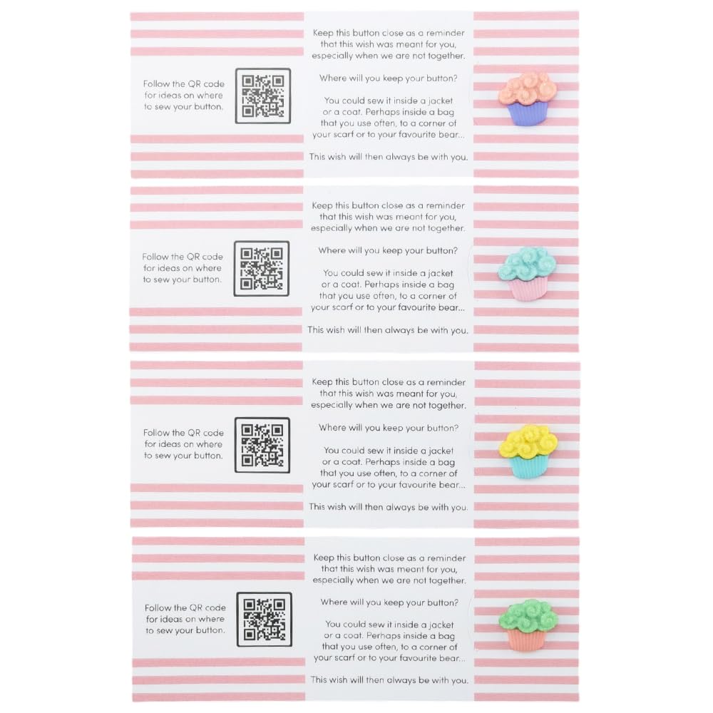 You Are The Icing On My Cake | Button Wishes Sew On Token | Cracker Filler