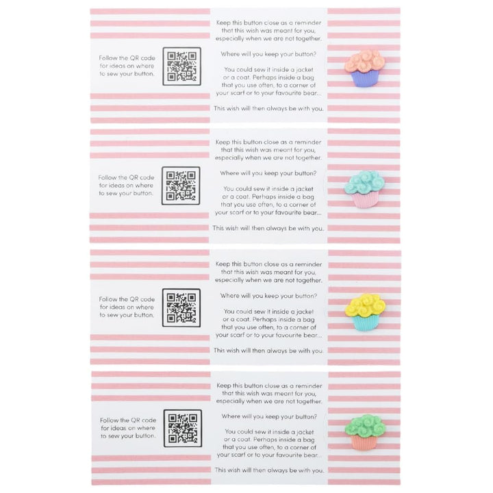 You Are The Icing On My Cake | Button Wishes Sew On Token | Cracker Filler