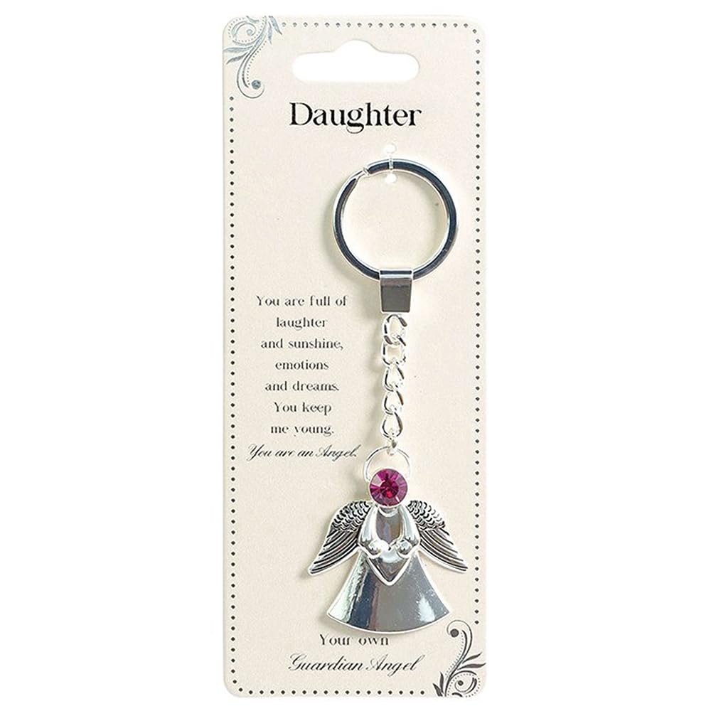 Daughter | Guardian Angel Keychain | Little Gift Idea