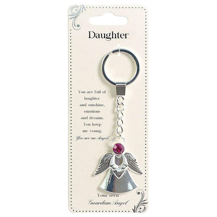 Daughter | Guardian Angel Keychain | Little Gift Idea