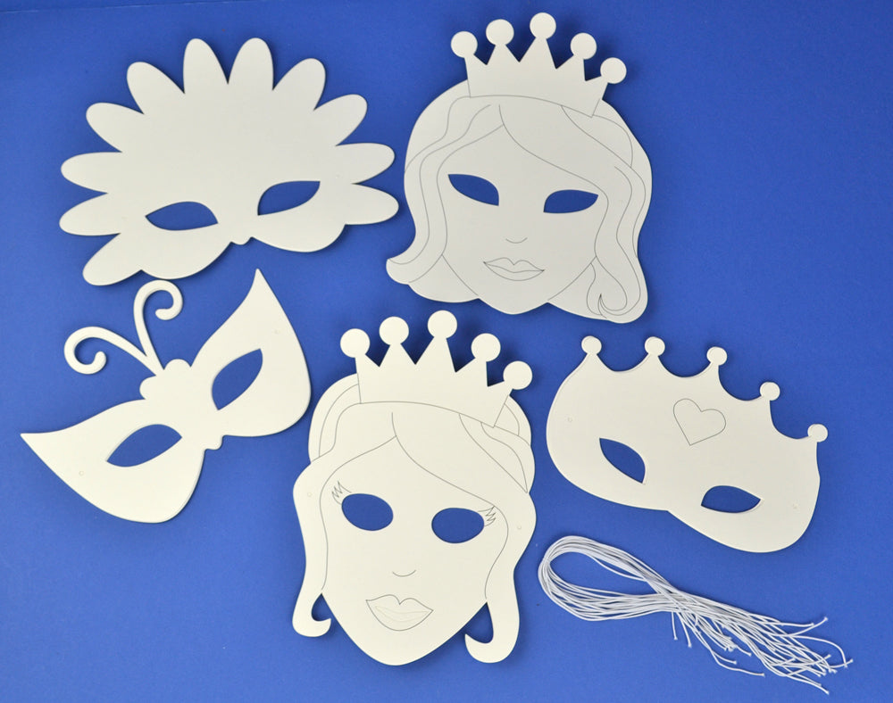 16 Fairytale Princess Masks for Kids Crafts