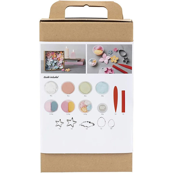 Pretty Florals | Air Dry Clay Modelling Kit for Adults | Makes Loads!