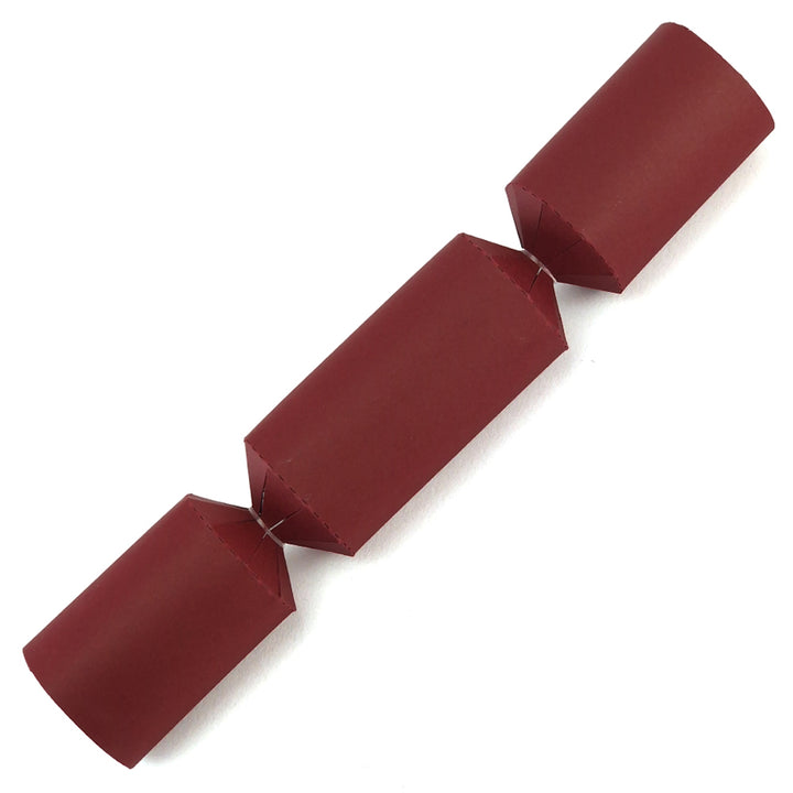 Burgundy Red | Make & Fill Your Own Small Crackers | 10 or 100 | Eco Recyclable
