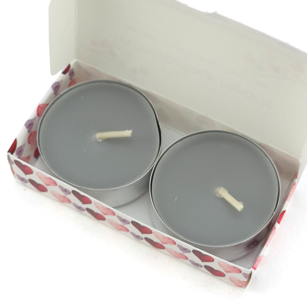 Relaxing Salt Cave Tealight Candles | Watercolour Hearts | Cracker Filler