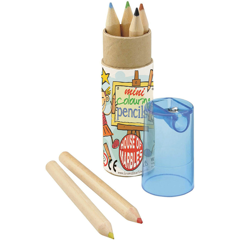 Coloured Crayons & Sharpener Tube | Cracker Filler | Mini Gift