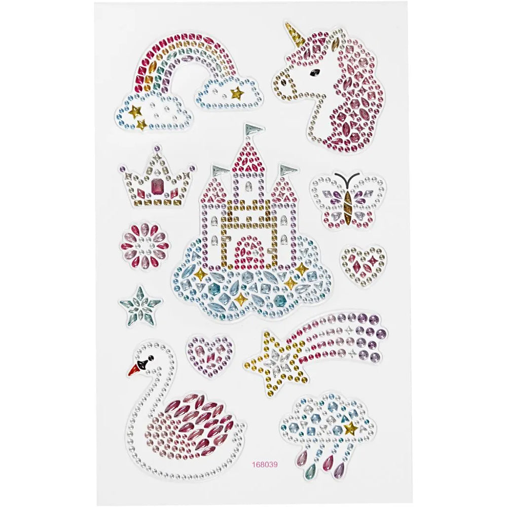 Unicorn Fairytale | Jewelled Diamond Stickers | For Kids & Adults