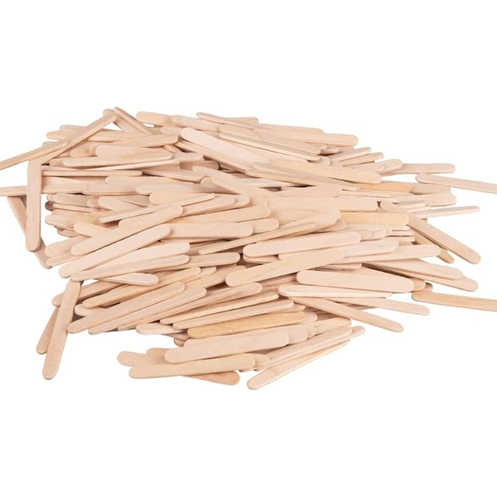 300 Mini Natural Lolly Sticks | Wooden Shapes for Crafts