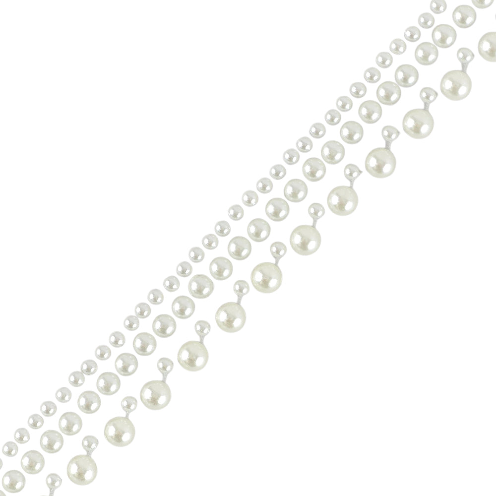 50cm Tape of Pearly Beads | Strip of Stickers for Papercrafts