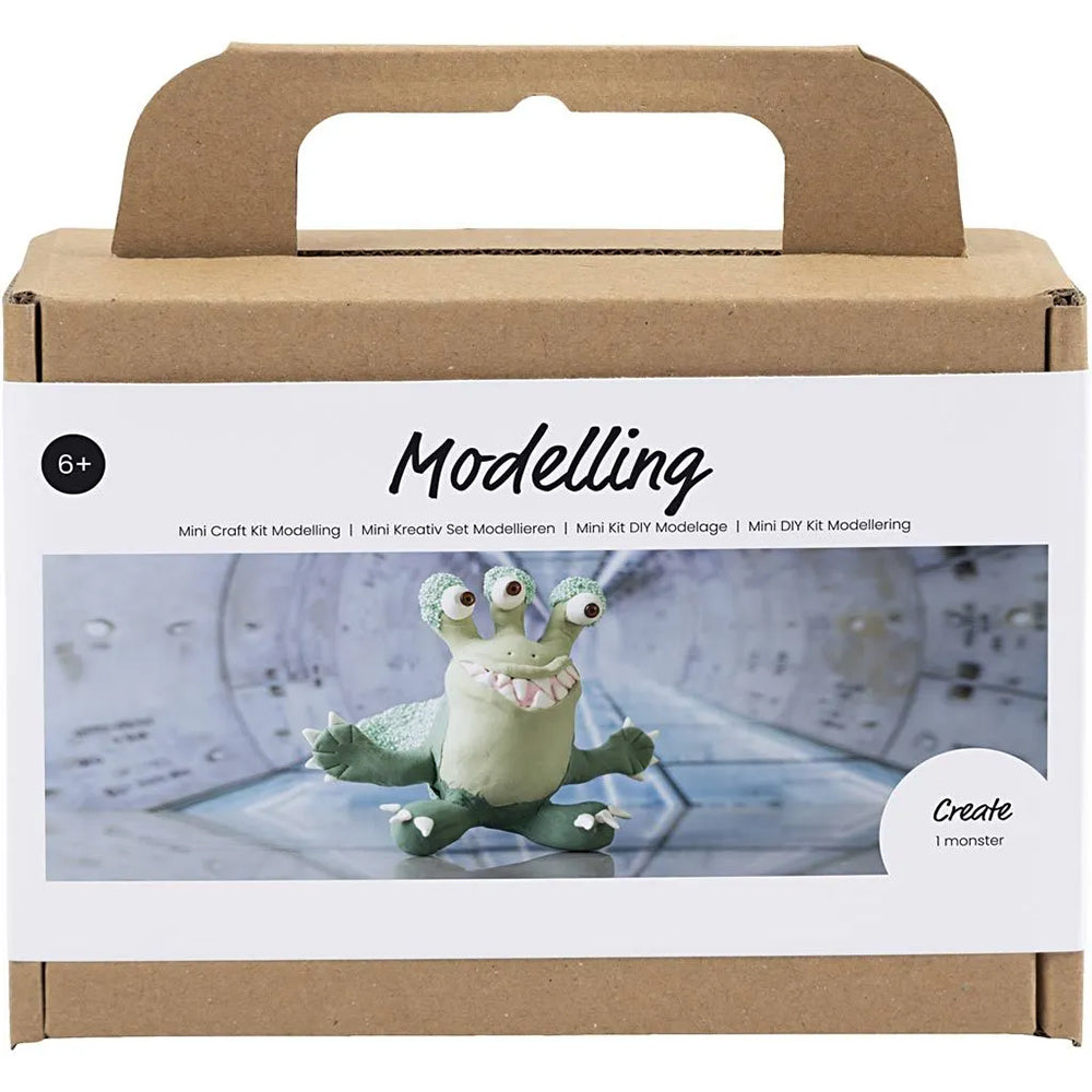 Green Alien Monster | Modelling Clay Craft Kit for Kids